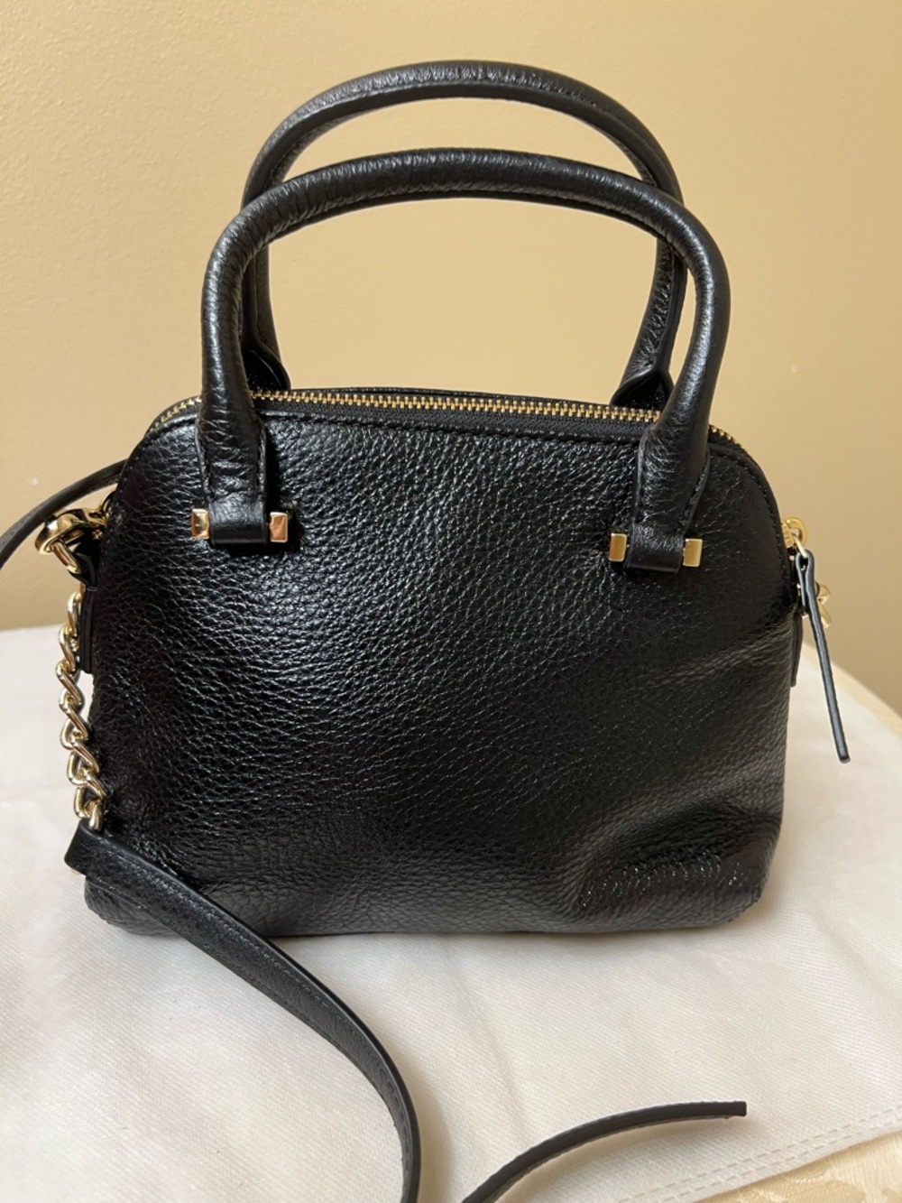 kate spade Pebbled Leather Dome Satchel / Crossbody - Picture 10 of 13